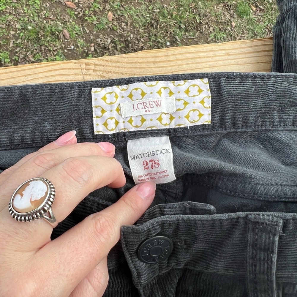 Grey corduroy pants